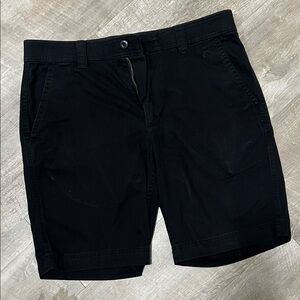 St. John's Bay Men's Classic Black Flat Front Shorts
